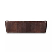 Four Hands Farley Tufted Sofa 106" ~ Conroe Cigar Top Grain Leather