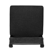 Four Hands Ferris Counter Stool ~ Gibson Black Performance Fabric Seat With Palermo Black Leather Back