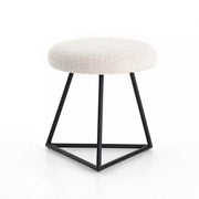 Four Hands Frankie Modern Accent Stool ! Knoll Natural Performance Fabric Cushioned Seat
