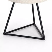 Four Hands Frankie Modern Accent Stool ! Knoll Natural Performance Fabric Cushioned Seat