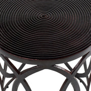 Surya Earnshaw Modern Metallic Round Accent Side Table EAW-002