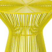 Surya Fife Modern Bright Yellow Metal Round Accent Side Table FIFE-104