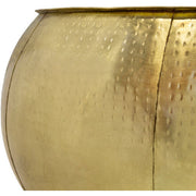Surya Sansa Modern Gold Metal Round Accent Side Table SAA-001