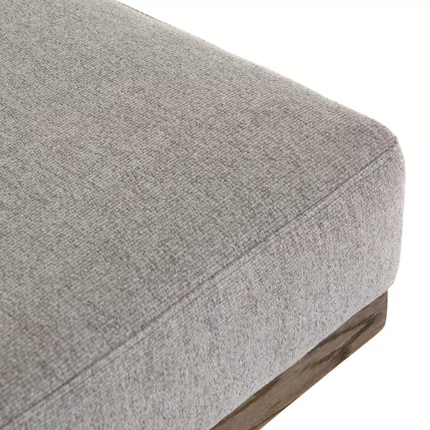 Four Hands Giorgio Accent Bench ~ Zion Ash Upholstered Fabric