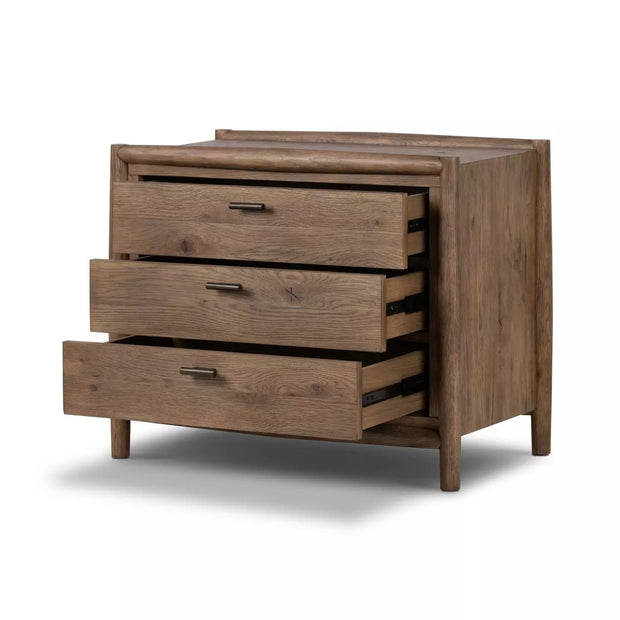 Four Hands Glenview Nightstand ~ Weathered Oak Finish