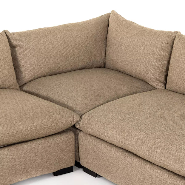 Four Hands Grant 5-Piece Sectional ~ Heron Sand Upholstered Fabric