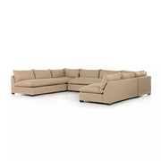 Four Hands Grant 5-Piece Sectional ~ Heron Sand Upholstered Fabric