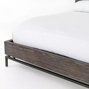 Four Hands Greta Bed ~ Autumn Grey Finished Oak King Size Bed