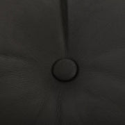 Four Hands Halston Tufted Ottoman ~ Heirloom Black Top Grain Leather