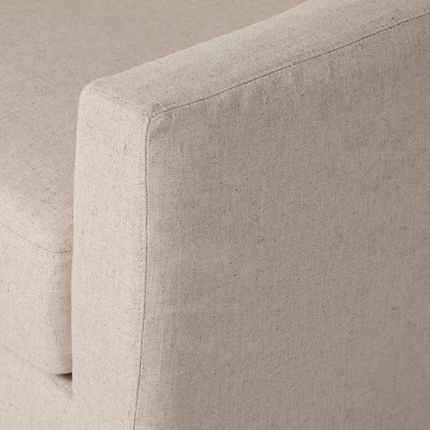 Four Hands Hampton Slipcovered Swivel Chair ~ Evere Creme Performance Fabric Slipcover