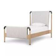 Four Hands Harriett Bed ~ Gibson Wheat Upholstered Twin Size Bed