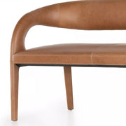 Four Hands Hawkins Dining Bench ~ Sonoma Butterscotch Top Grain Leather