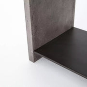 Four Hands Hugo Concrete End Table ~ Dark Grey