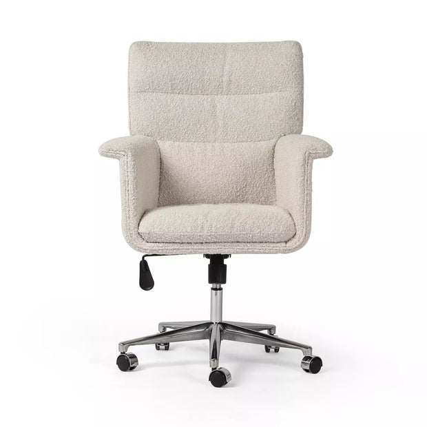 Four Hands Humphrey Desk Chair With Casters ~ Knoll Natural Upholstered Performance Fabric