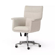 Four Hands Humphrey Desk Chair With Casters ~ Knoll Natural Upholstered Performance Fabric