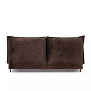 Four Hands Inwood Cushioned Headboard Low Profile Bed-Surrey Cocoa Upholstered Fabric King Size Bed