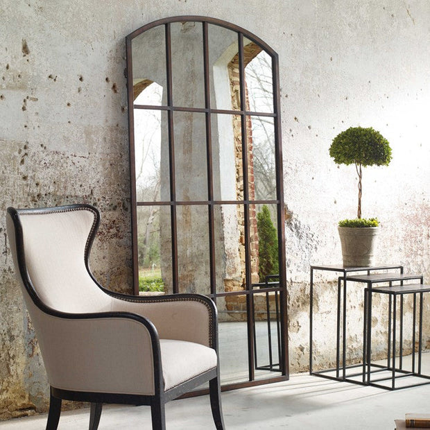 Uttermost Amiel Oversized Bronze Iron Arched Mirror
