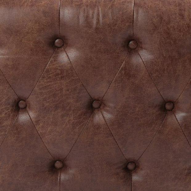 Four Hands Jefferson Tufted Trunk ~ Vintage Tobacco Faux Leather