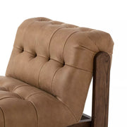Four Hands Jeremiah Chair ~ Palermo Drift Top Grain Button Tufted Leather