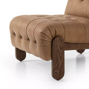 Four Hands Jeremiah Chair ~ Palermo Drift Top Grain Button Tufted Leather