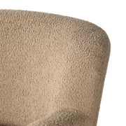 Four Hands Kadon Chair ~ Sheepskin Camel Upholstered Faux Shearling Fabric