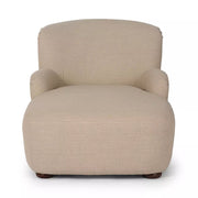 Four Hands Kadon Chaise Lounge ~ Antwerp Taupe Upholstered Faux Shearling Performance Fabric
