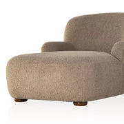Four Hands Kadon Chaise Lounge ~ Sheepskin Camel Upholstered Faux Shearling Fabric