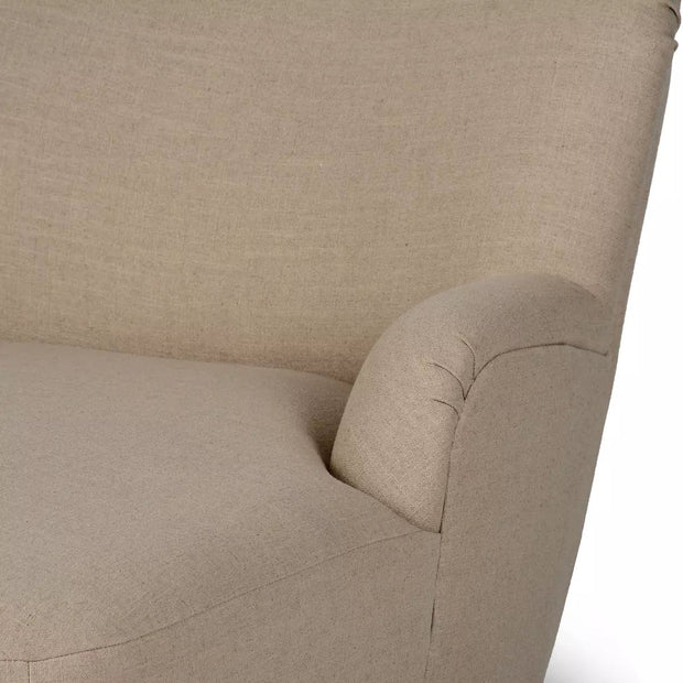 Four Hands Kadon Chaise Lounge ~ Antwerp Taupe Upholstered Faux Shearling Performance Fabric