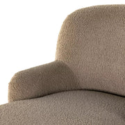 Four Hands Kadon Chaise Lounge ~ Sheepskin Camel Upholstered Faux Shearling Fabric