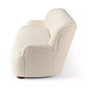 Four Hands Kadon Sofa ~ Sheepskin Natural Upholstered Faux Shearling Fabric