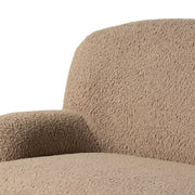 Four Hands Kadon Sofa ~ Sheepskin Camel Upholstered Faux Shearling Fabric