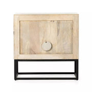 Four Hands Kelby Mango Wood Cabinet Nightstand ~ Light Wash