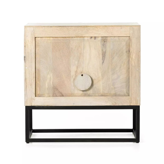Four Hands Kelby Mango Wood Cabinet Nightstand ~ Light Wash