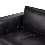 Four Hands Kiera Sofa 90” ~ Sonoma Black Top Grain Leather