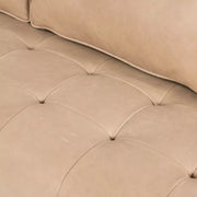 Four Hands Kiera Sofa 90” ~ Palermo Nude Top Grain Leather