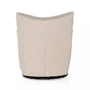 Four Hands Kimble Swivel Barrel Chair ~ Fallon Linen Upholstered Fabric