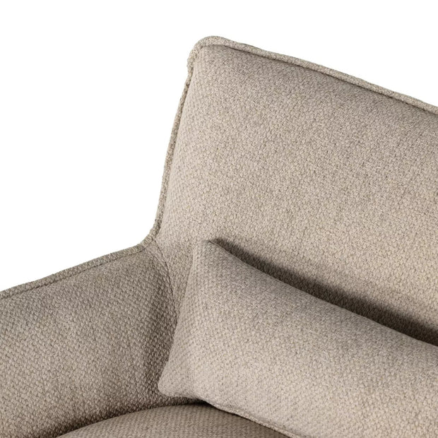 Four Hands Kimble Swivel Barrel Chair ~ Fallon Linen Upholstered Fabric