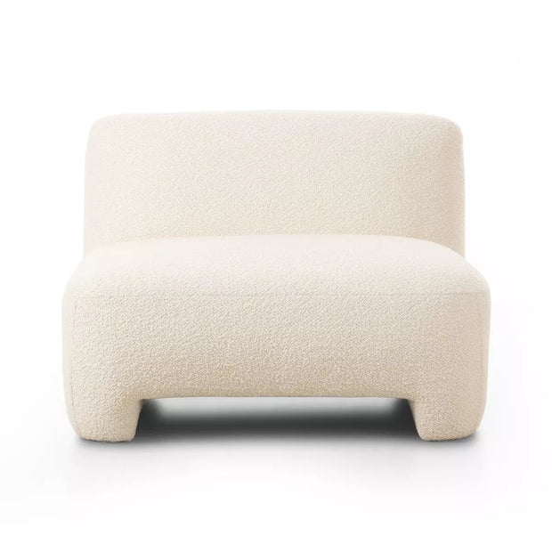 Four Hands Kyler Armless Chair ~ Durham Cream Upholstered Fabric