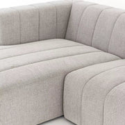 Four Hands Langham Channeled 4 Piece Left Chaise Sectional ~ Napa Sandstone Upholstered Performance Fabric