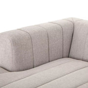 Four Hands Langham Channeled 6 Piece Left Chaise Sectional ~ Napa Sandstone Upholstered Performance Fabric