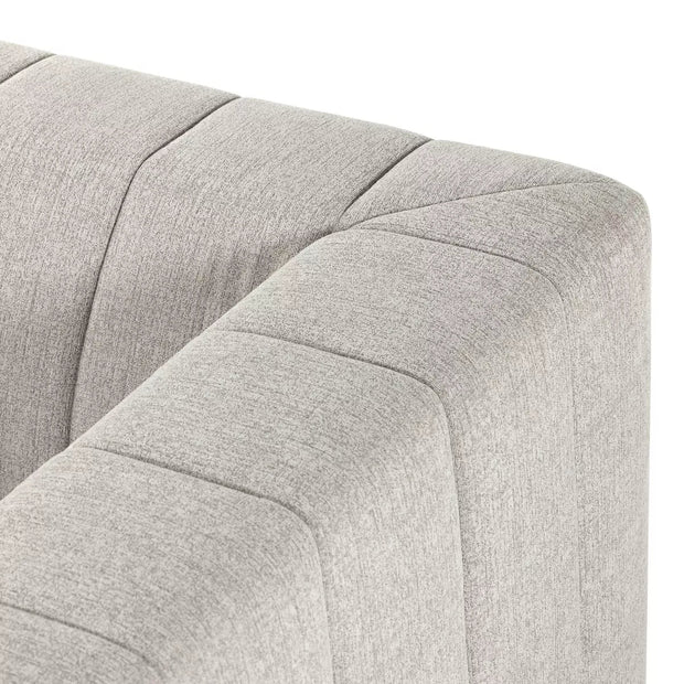 Four Hands Langham Channeled Sofa 89" ~ Napa Sandstone Upholstered Performance Fabric