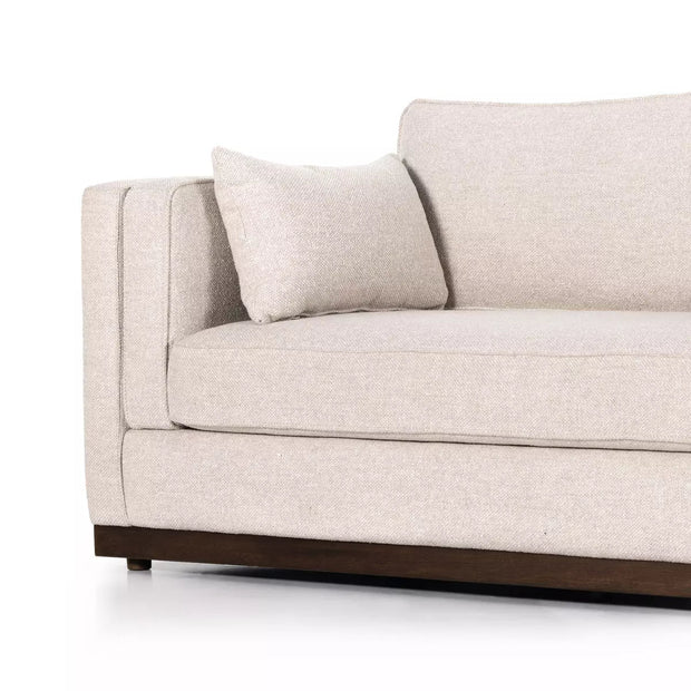 Four Hands Lawrence Sofa 87" ~ Nova Taupe Upholstered Performance Fabric