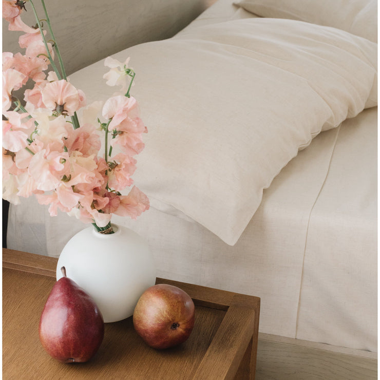 Cozy Earth Linen Bamboo Flat Sheet Available in Queen and King Sizes