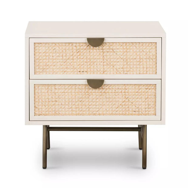 Four Hands Luella Nightstand ~ Light Natural Woven Cane