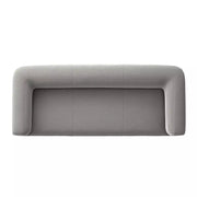 Four Hands Mabry Plinth Base Sofa 98” ~ Gibson Silver Upholstered Performance Fabric