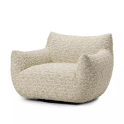 Four Hands Margot Swivel Chair ~ Solema Cream Boucle Upholstered Fabric