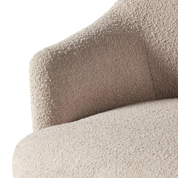 Four Hands Marnie Tufted Chair ~  Knoll Sand Upholstered Performance Fabric