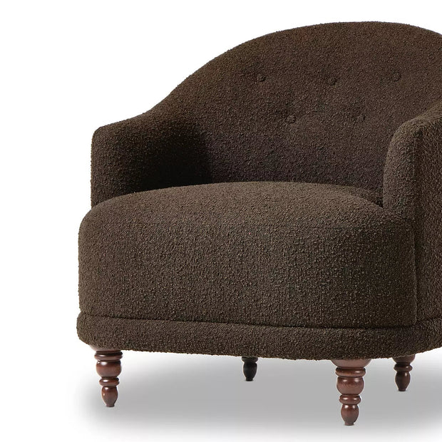 Four Hands Marnie Tufted Chair ~ Knoll Mink Upholstered Performance Fabric