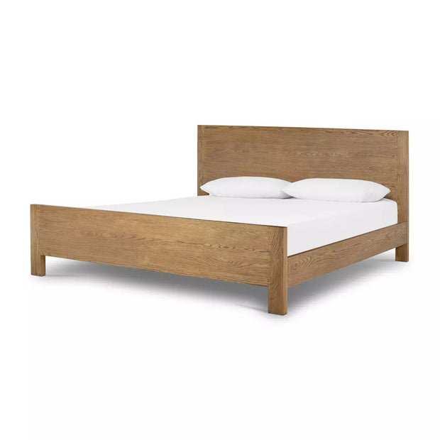 Four Hands Meadow Bed ~ Tawny Oak Wood Finish Queen Size Bed