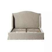 Four Hands Meryl Slipcovered Bed ~ Broadway Stone Linen Slipcover Queen Size Bed